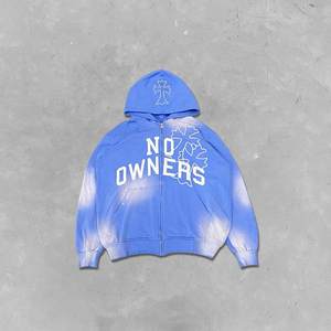 Sudadera con Capucha Personalizada de Felpa Francesa Gruesa de 500 g/m², Sudadera con Capucha con Estampado Serigrafiado, Lavado Desteñido al Sol, Sudadera Cruzada para Hombre - Product Image 3