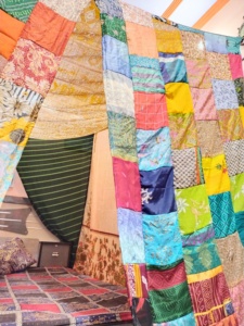 Dosel de cama Sari bohemio multicolor con mosaico de mosquitos para decoración del hogar y Camping - Product Image 6