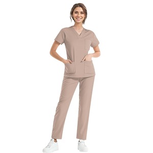 Logotipo personalizado Médico Quirúrgico Médico Scrubs Set Multi Colores Unisex Hospital Enfermera Scrubs Top Pantalones Set Uniforme al por mayor - Product Image 6