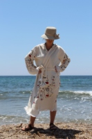 Séchage rapide mousseline tissu turc à capuche peignoir coloré pierre imprimé plage Sauna salle de bain maison hôtel doux peignoir bon