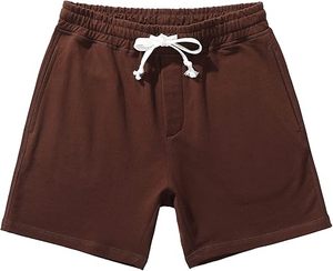 <b>Men's</b> 100% Cotton Hip Hop Worsted <b>Shorts</b> Casual Elastic Waist Drawstring Lightweight Workout <b>Lounge</b> Beach Jersey Sweat - Product Image 1