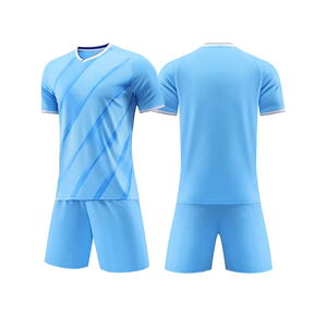 100% Poliéster tamaño personalizado y diseños de impresión Jugador de equipo de alta calidad Clubs Servicio OEM impresión Top Fútbol uniforme completo - Product Image 5