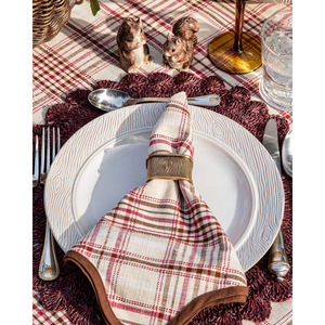 Anneau de serviette en laiton antique Texture bois porte-serviette rectangulaire décor de table vintage accessoires de salle à manger de fête de mariage - Product Image 4