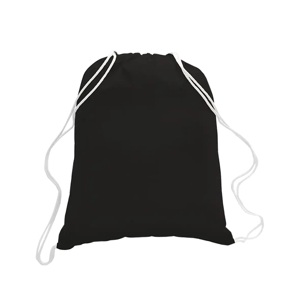 Cotton String Backpack Draw string Bag Material hergestellt in Indien West Bengal Farbe schwarz