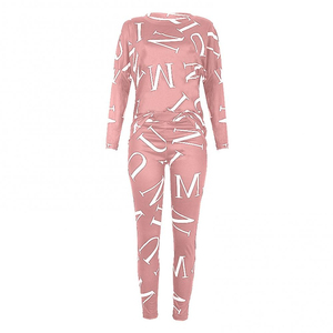 Gran oferta 2025, conjunto de chándal para correr con patrón sólido para mujer, ropa de entrenamiento de invierno personalizable - Product Image 1
