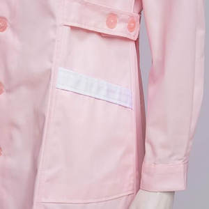 เสื้อโค้ทสำหรับโรงพยาบาลผ้าใยสังเคราะห์สีขาวแบบใช้แล้วทิ้งเสื้อโค้ทแลปเพื่อความปลอดภัยในห้องปฏิบัติการทางการแพทย์ - Product Image 4