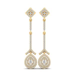 Pendientes de Diamantes Cultivados en Laboratorio CVD de 0.88 Quilates con Diseño Moderno REYES en Plata de Ley 925, Joyería para Regalo de Boda o Compromiso - Product Image 2