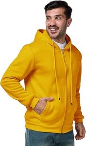 Sudaderas Casuales de Invierno para Hombre, Color Sólido, 100% Algodón, Felpa, Corte Regular, Secado Rápido y Transpirable, Ecológicas, con Bolsillo, Alta Calidad - Product Image 3