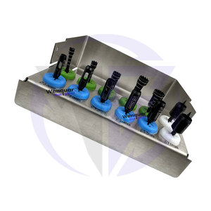 Juego de fresas para taladro con tapón de implante Dental, 12 Uds., taladros negros cónicos de hueso para instrumentos manuales de perforación quirúrgica con control de profundidad - Product Image 5