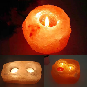2025 Best Selling Luxury Natural Color Himalayan Salt <b>Candle</b> 100% Pure Eco-Friendly High Quality Home Decoration <b>Bath</b> Crafts - Product Image 5