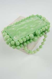 Pochette pour femmes en résine faite à la main Nouveau design Sac à main à fermeture ouverte avec couleur et design personnalisés pour la fête de mariage à la maison - Product Image 2