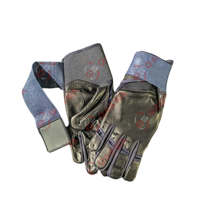Guantes de bateo de béisbol de cuero genuino transpirables antideslizantes Guantes de bateo de béisbol de servicio ODM y OEM para la venta - Product Image 1
