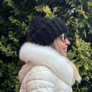 Bonnets en mohair 2025, qualité supérieure, streetwear, bonnets personnalisés, dernier design, streetwear, bonnets jacquard - Product Image 6