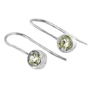 Pendientes de Plata de Ley 925 con Piedras Preciosas, Accesorio de Moda para Uso Diario para Mujer - Product Image 1