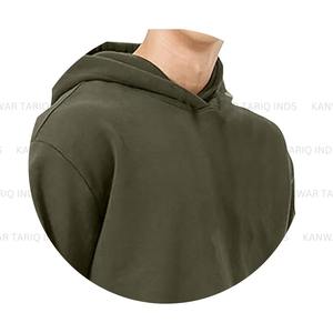 Sweat à capuche surdimensionné en coton éponge française de haute qualité Streetwear en polaire épaisse avec épaules tombantes Sweat-shirt d'hiver de haute qualité - Product Image 2