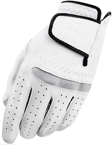 Gants de golf d'hiver en cuir blanc marron personnalisés de haute qualité Gants rembourrés en cuir de mouton de qualité originale Logo personnalisé - Product Image 1