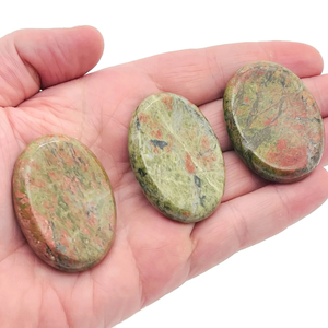 Piedras DE PREOCUPACIÓN Unakite a granel | Piedras de bolsillo de piedras preciosas naturales para relajación, curación espiritual y regalos - Product Image 5