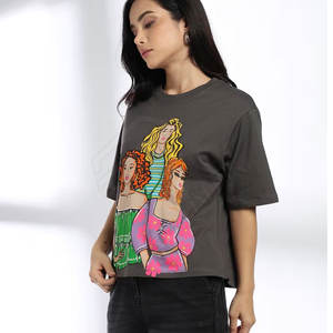 Nuevo diseño personalizado, camisetas de mujer de alta calidad, camisetas de mujer de bajo precio al por mayor, nuevo diseño - Product Image 6