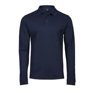 Luxury Custom Stretch <b>Long</b> <b>Sleeve</b> <b>Polo</b> <b>Shirt</b> for Promotional Merchandising - Product Image 6