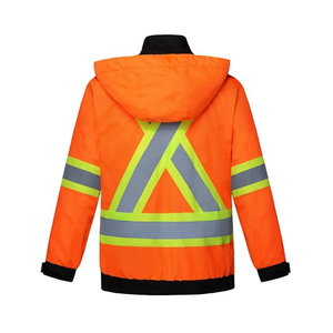 Sécurité professionnelle homme vestes haute visibilité réfléchissant haute visibilité veste imperméable pour homme extérieur haute sécurité hommes vestes - Product Image 2