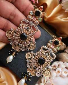 Pakistani <b>Jhumka</b> <b>Earrings</b> Top Trendy Quality For Women Wedding Latest Designs Premium Quality For Sale - Product Image 4