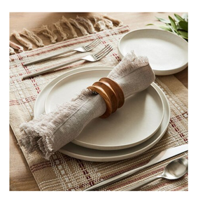 Anneaux de serviette en bois, design moderne et luxueux, écologiques, personnalisables, de haute qualité pour les restaurants et les cadeaux d'affaires - Product Image 1