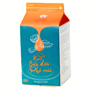 Crème non laitière pour boissons OEM/ODM, crème dessert au fromage de coco de haute qualité HALAL, crème pour café, thé au lait, 500G, approvisionnement à l'exportation, meilleur prix - Product Image 1