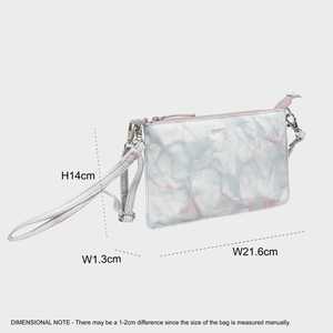 Orquídea azul con tinte de corbata de estilo Vintage para bolso de mano Rosa cuero genuino de grano completo suave bohemio geométrico superior proveedor indio - Product Image 4