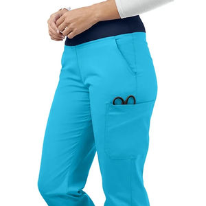 กางเกงสครับผู้หญิง ผลิตตามสั่ง ขายส่ง ปรับขนาดได้ คุณภาพพรีเมียม ผ้าฝ้ายผสมโพลีเอสเตอร์และสแปนเด็กซ์ เอวยางยืดแบบมีเชือกผูก สำหรับโรงพยาบาล - Product Image 6