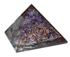 Pierre Semi-Précieuse Artisanat Améthyste Chakra Crayon Orgone Pyramides - Product Image 1