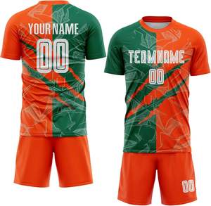 2025 uniforme de fútbol Unisex de moda ropa deportiva de entrenamiento de fútbol de alta calidad Color liso para hombres adultos personalizable - Product Image 1