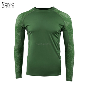 เสื้อรัดรูปชายเสื้อ BJJ rashguard พิมพ์ลายได้เอง - Product Image 4