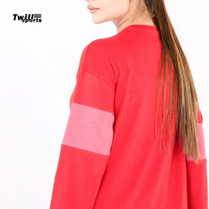 Otoño primavera señoras casual manga larga Camiseta cuello redondo Mujer suelta ajuste básico liso penal manga larga Camiseta - Product Image 6