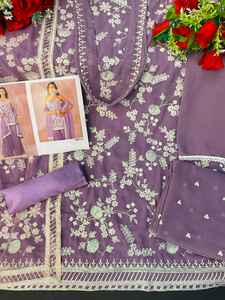 ชุดบอลลีวูดชนเผ่าอินเดีย,ชุดสูท Sharara Palazzo แต่งระบายปัญจาบชุดใหม่เปิดตัวจอร์จเกต - Product Image 6