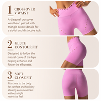 Ensemble de sport pour femme, soutien-gorge asymétrique et short taille haute à découpe triangulaire, tenue de yoga en nylon et élasthanne, vêtements de sport OEM ODM