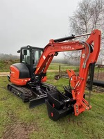 Excavatrice Kubota U35-4 de 18 kW, 3 tonnes, d'occasion, machine de terrassement / mini-excavatrice sur chenilles à vendre