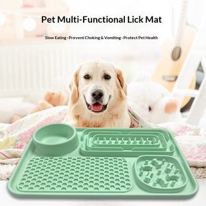แผ่นรองอาหารสัตว์เลี้ยงซิลิโคนแบบหนา ทนทาน ป้องกันการกินเร็ว รุ่นขายดี - Product Image 6