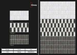 กระเบื้องบุผนังเซรามิกขนาด 300x600 มม. สำหรับห้องน้ำ ห้องครัว ผิวมันเงา/ด้าน ลายแกะสลักแบบน้ำตาล ดีไซน์ตกแต่งผนังภายในสุดหรู - Product Image 5