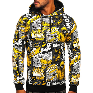 Premium <b>Men's</b> 100% Cotton <b>Pullover</b> Hoodie Hot Sale Custom Sublimation Design for Winter - Product Image 3