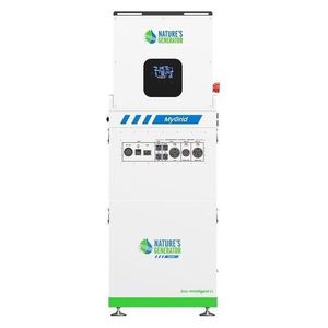 ชุดเครื่องกำเนิดไฟฟ้าพลังงานแสงอาทิตย์และลมสำหรับบ้านแบบออฟกริด Natures Generator 10KW พร้อมแบตเตอรี่ลิเธียมไอออนและตัวควบคุม MPPT - Product Image 4