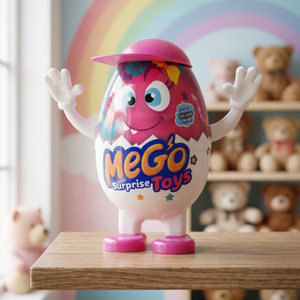 Banoon MeGo Surprise <b>Egg</b> Toy with play dough and Mini Toys for Kids - Product Image 5