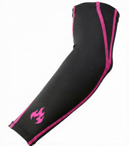 Manguito de compresión deportivo transpirable con gráfico personalizado, marca propia, para correr al aire libre, gimnasio, soporte para codo, fabricante al por mayor. - Product Image 5