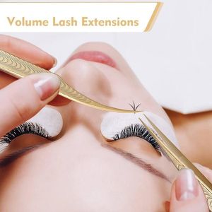 Pince à cils antistatique professionnelle en acier inoxydable Super dur de haute précision pointe arrondie pour faux cils - Product Image 6