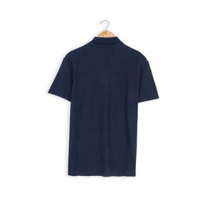 Camisa de golf azul marino de marca para hombre, seda de alta calidad, transpirable, antiarrugas, estampado ligero, patrón de verano, talla XL, ODM personalizado para Polo - Product Image 1