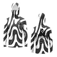 Camisa de Pesca con Capucha Camo, Manga Larga, Protección UPF 50, Ligera, Secado Rápido, Transpirable, para Pesca, Caza y Senderismo al Aire Libre