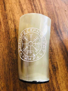 Verre en corne viking artisanal, artisanat naturel élégant pour une expérience de dégustation haut de gamme - Product Image 4