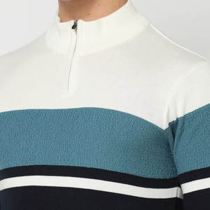 Nouveau dernier Design hommes demi-fermeture éclair sweats à manches longues meilleur uni confortable nouveauté demi-fermeture éclair sweats du Pakistan - Product Image 5