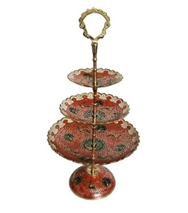 Venta caliente Cantidad a granel Soporte de pastel de metal de latón Diseño personalizado al por mayor disponible para productos de alta demanda. - Product Image 1