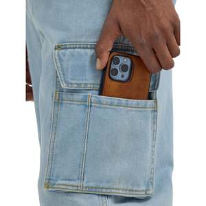 Pantalons pour hommes jeans baggy coupe ample denim pantalon cargo droit streetwear vintage délavé mode décontractée jeans bleus pantalons pour hommes - Product Image 4