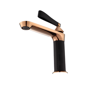 Robinet <span class=keywords><strong>de</strong></span> lavabo monocommande MEIYA en laiton, corps principal contemporain, luxe hôtelier, finition dorée moderne, pour salle <span class=keywords><strong>de</strong></span> bain - Product Image 4